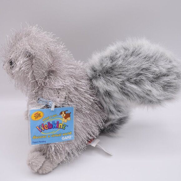 Webkinz Classic Grey Squirrel HM203 Sealed Tag Code Virtual Pet Toy Plush NEW - Picture 6 of 11
